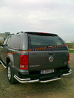 Задні кути подвійні для Фольксваген Амарок 2010 Захист заднього бампера куточки подвійні D70-42 Volkswagen Amarok