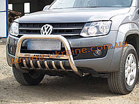 Кенгур 70D низький на Фольксваген Амарок Захист переднього бампера кенгурятник низький на Volkswagen Amarok 2010+