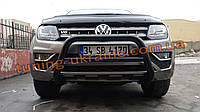 Кенгур низький чорний Фольксваген Амарок з 2010 Кенгурятник низький чорний мат на Volkswagen Amarok 2010+