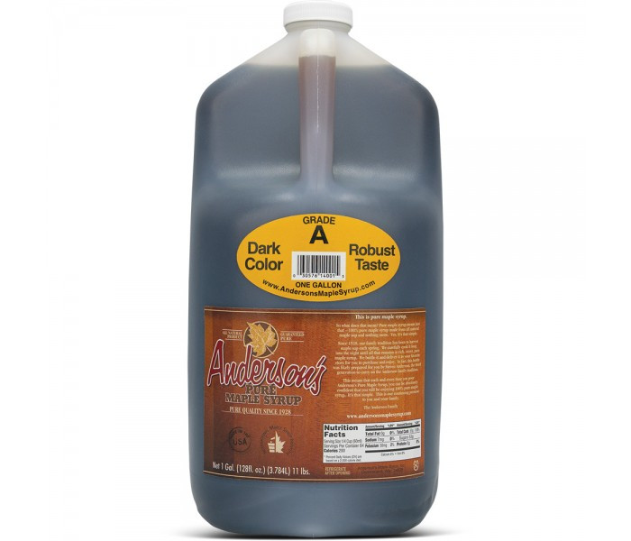 Кленовий сироп Anderson's Maple Syrup Grade A Dark, 3.78 л. США