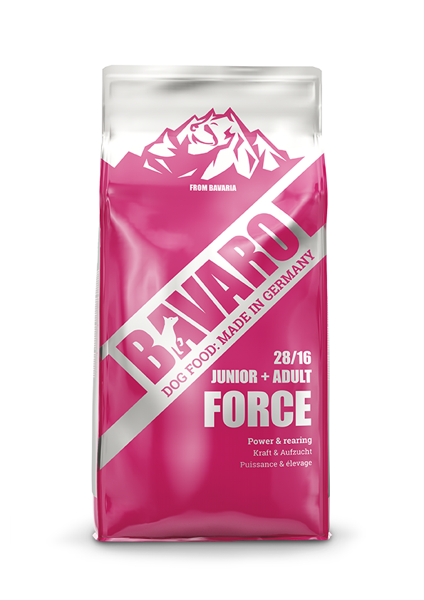 BAVARO 28/16 FORCE сухий корм для робочих собак з високою потребою в енергії 18 КГ