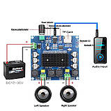 Аудіопідсилювач D-класу XH-A105, TDA7498 2 x 100 W Bluetooth 5,0, фото 5