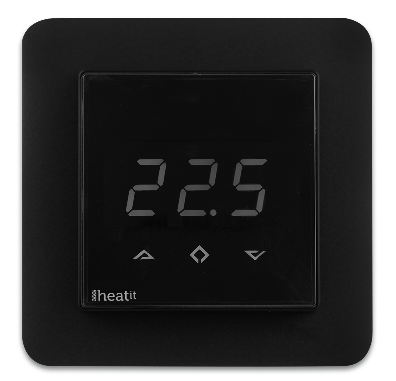 Терморегулятор із лічильником електроенергії Heatit Z-TRM2fx, чорний