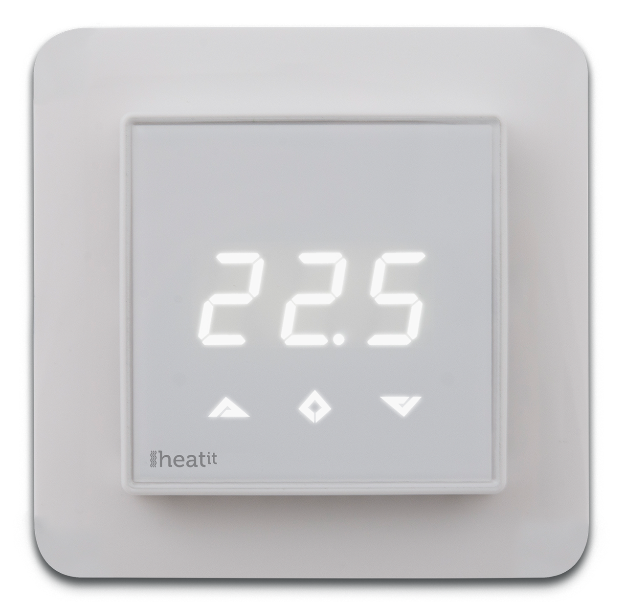 Терморегулятор із лічильником електроенергії Heatit Z-TRM2fx, білий