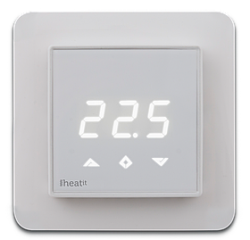 Термостат теплої підлоги з лічильником електроенергії Heatit Z-TRM3, білий