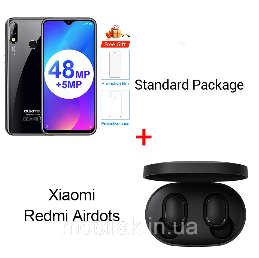 Смартфон OUKITEL Y4800 + наушники xiaomi