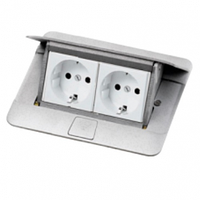 Лючок для підлогового та настільного встановлення 4 модулі (алюміній) Legrand