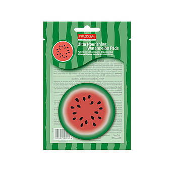 Патчі для інтенсивного живлення шкіри з екстрактом кавуна PUREDERM Ultra Nourishing Watermelon Pads 10 шт.