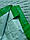 Тент 3х4 "Двошаровий" 120 г/м. кв. Біло-зелений. Від дощу, снігу, вітру. Для створення тіні., фото 4