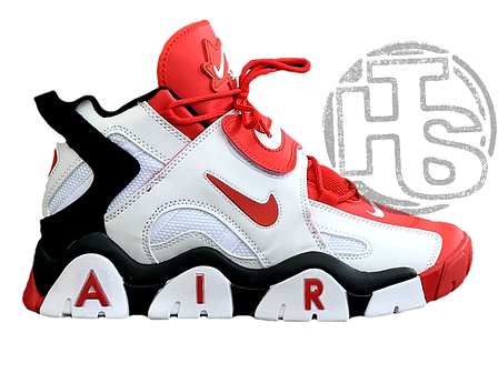 Чоловічі кросівки Nike Air Barrage Mid Quickstrike Black White Red CD9329-005, фото 1