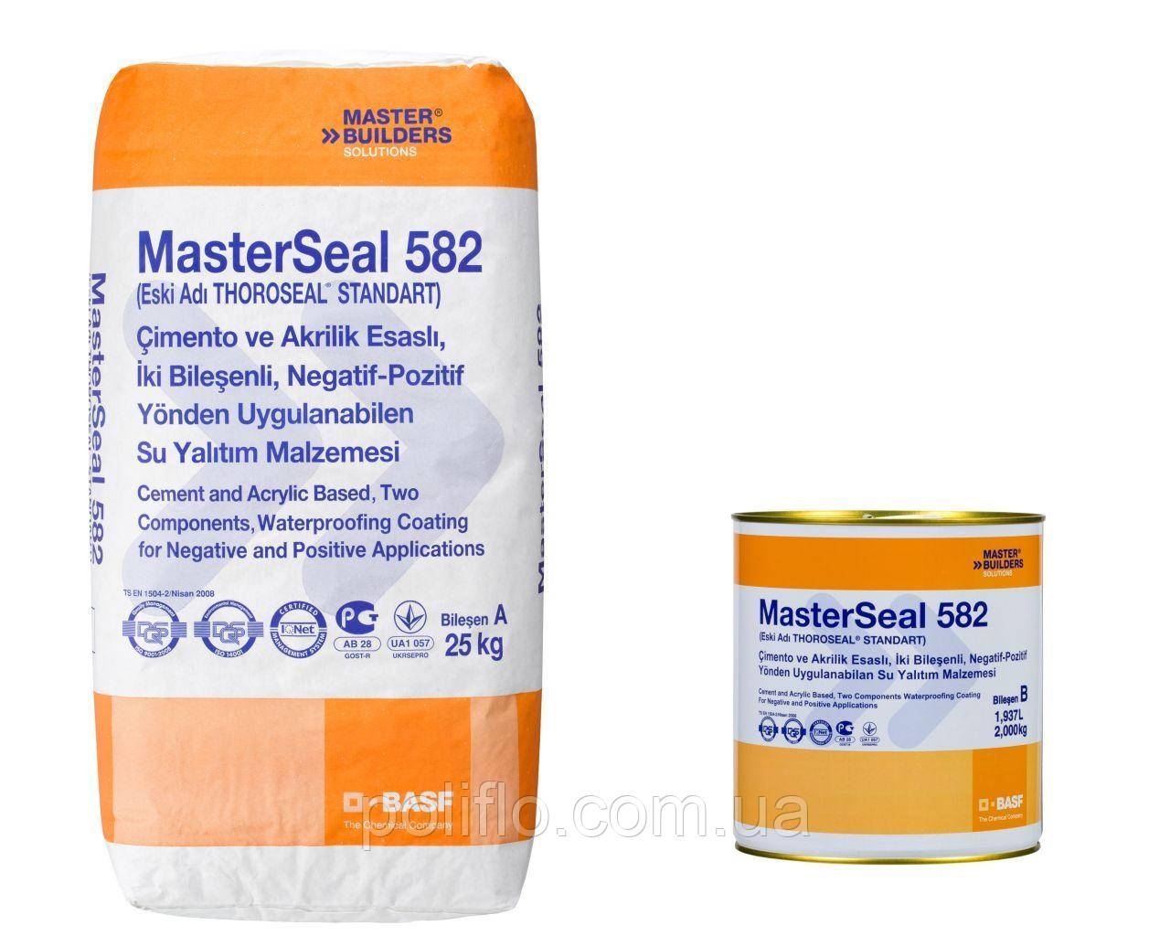 MasterSeal 582 (цементно-акриловий гідроізоляційний склад)