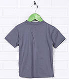 Футболка для хлопчиків Мальта Д057-17 122 см. Світло-сіра, фото 2