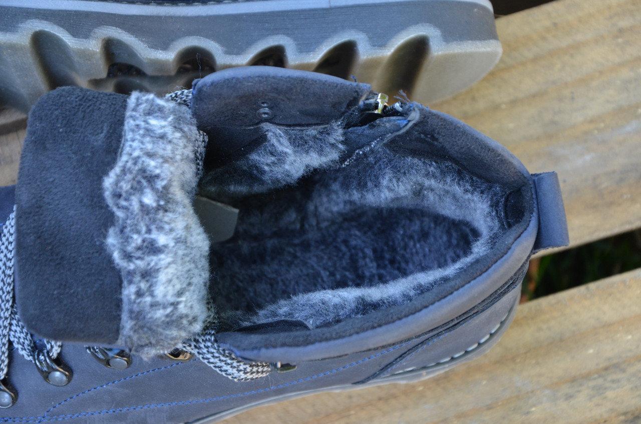 Чоловічі зимові черевики шкіряні гарної якості CAT, мужские зимние очень теплые и красивые ботинки СаТ - фото 2 - id-p639639241