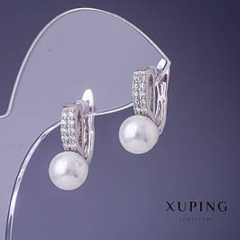 Сережки Xuping з перлами "Майорка"