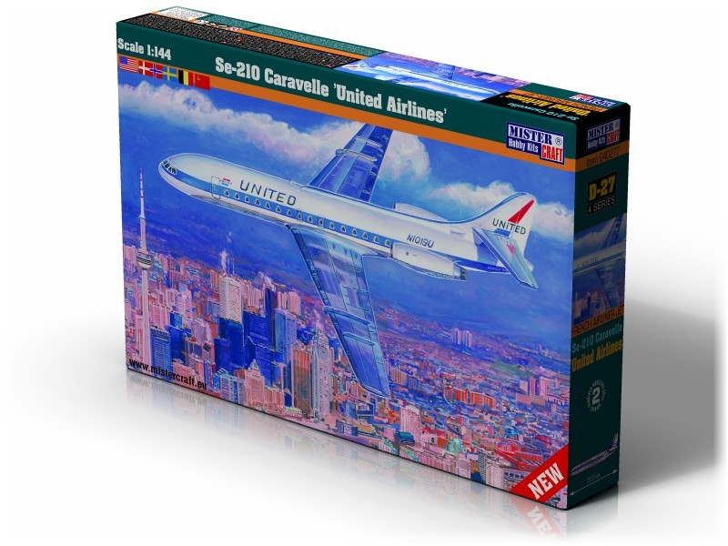 Se-210 United Airlines. 1/144 MISTER CRAFT D-27