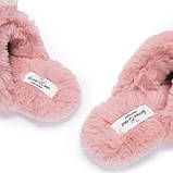 Тапочки домашні жіночі хутряні. М'які пухнасті капці з помпоном Vero Moda, 36 р. (рожеві), фото 7