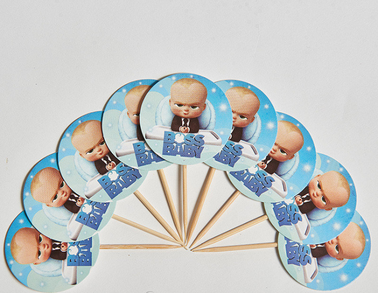 Набір топерів No 2 " Бос молокосос (The Boss Baby )" 10 ш./пач.