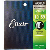 Струны Elixir 19074 Optiweb Nickel Plated Steel 7-String Light/Heavy 10-59