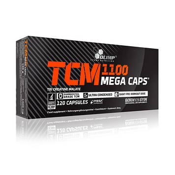 Креатин Малат TCM Mega Caps 1100 (120 caps) OLIMP