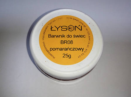 Барвник "Жовтогарячий" для свічок LYSON Польща, фото 2