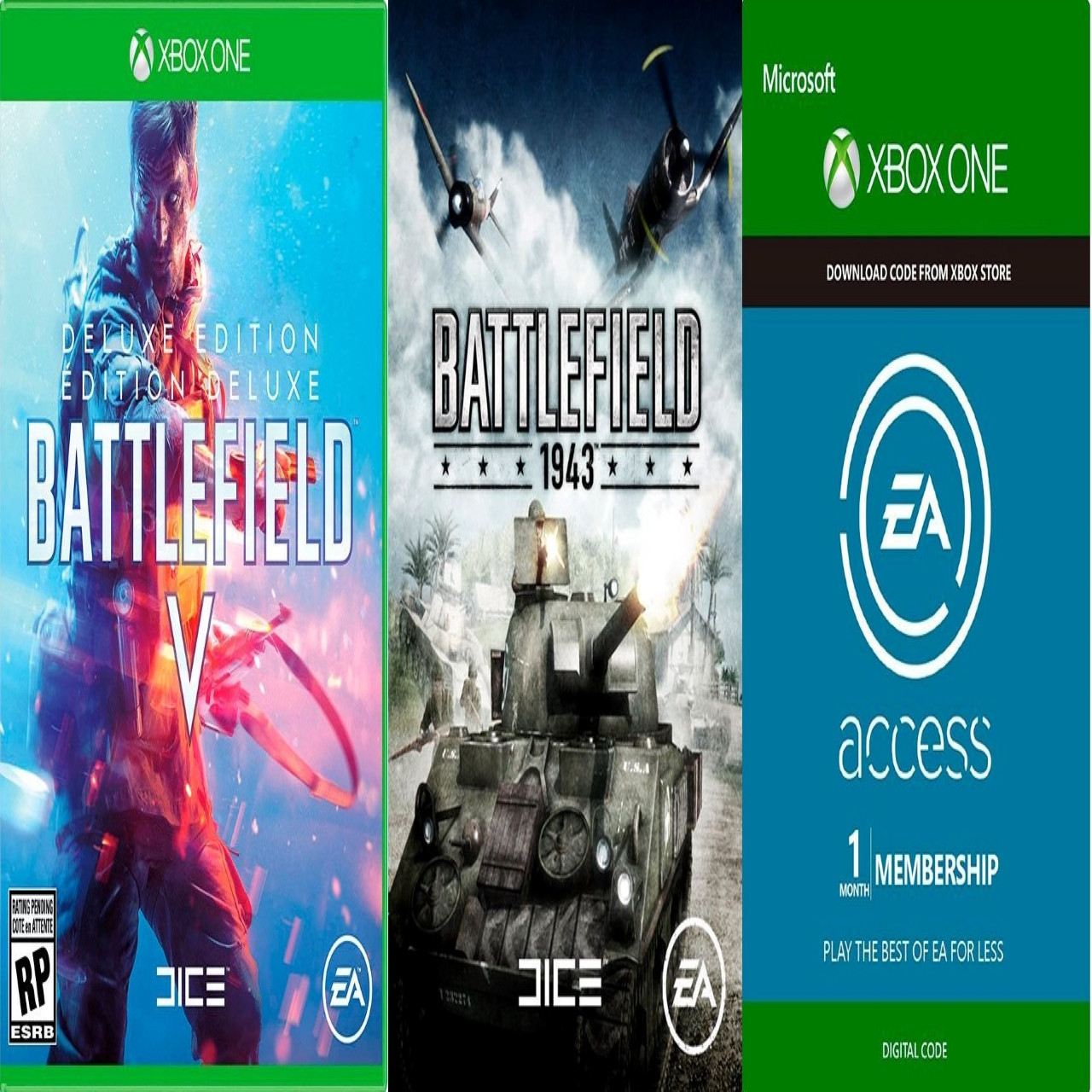 Купить Battlefield V Deluxe Edition+ Battlefield 1943+ EA Access XBox ...