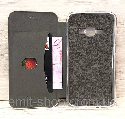Чохол-книжка G-Case для Samsung Galaxy J1 2016 (моделі j120) Сірий, фото 2