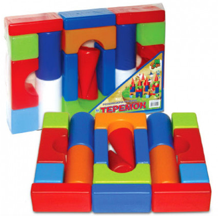 Дитячий конструктор Теремок. Набір дитячий кольоровий.Ігровий набір конструктора Теремок.