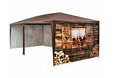 Садовий павільйон-намет 3х6 м 6 стін (Коричневий), фото 2