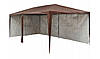Садовий павільйон-намет 3х6 м 6 стін (Коричневий), фото 6