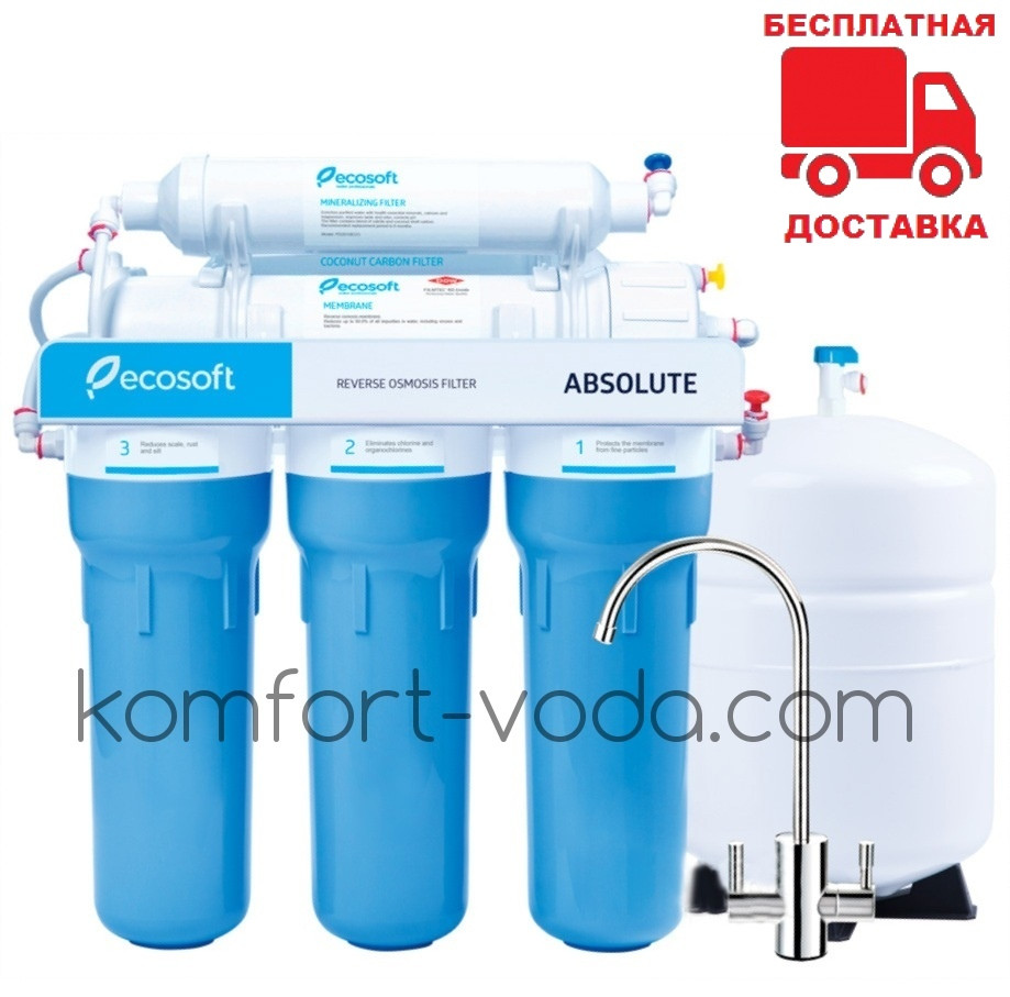 Фільтр зворотного осмосу Ecosoft Absolute 6-50М з мінералізатором