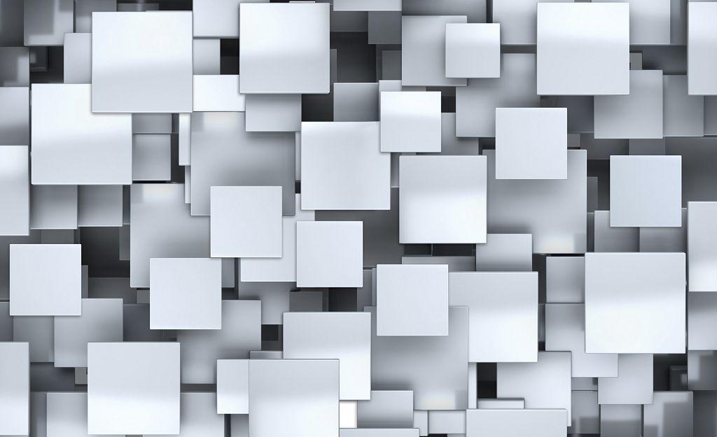 Фотошпалери флізелінові 3D 416x254 см Абстрактні квадрати (2808VEXXXL) Найкраща якість, фото 1