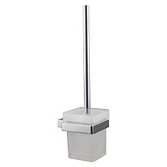 Йоржик для унітазу настінний IMPRESE BITOV прямокутний скляний хром 150300