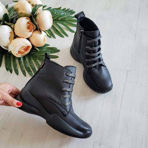 Ботинки женские без каблука весна-осень/зима 0032БНМ, цена 1585 грн ...