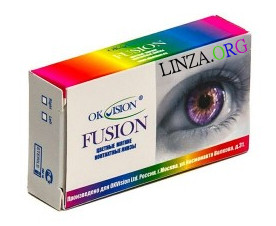 Кольорові контактні лінзи OKVision FUSION (3 місяці)