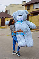 Великий плюшевий ведмедик Вети 180 см сірий