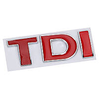 3D эмблема TDI - красная