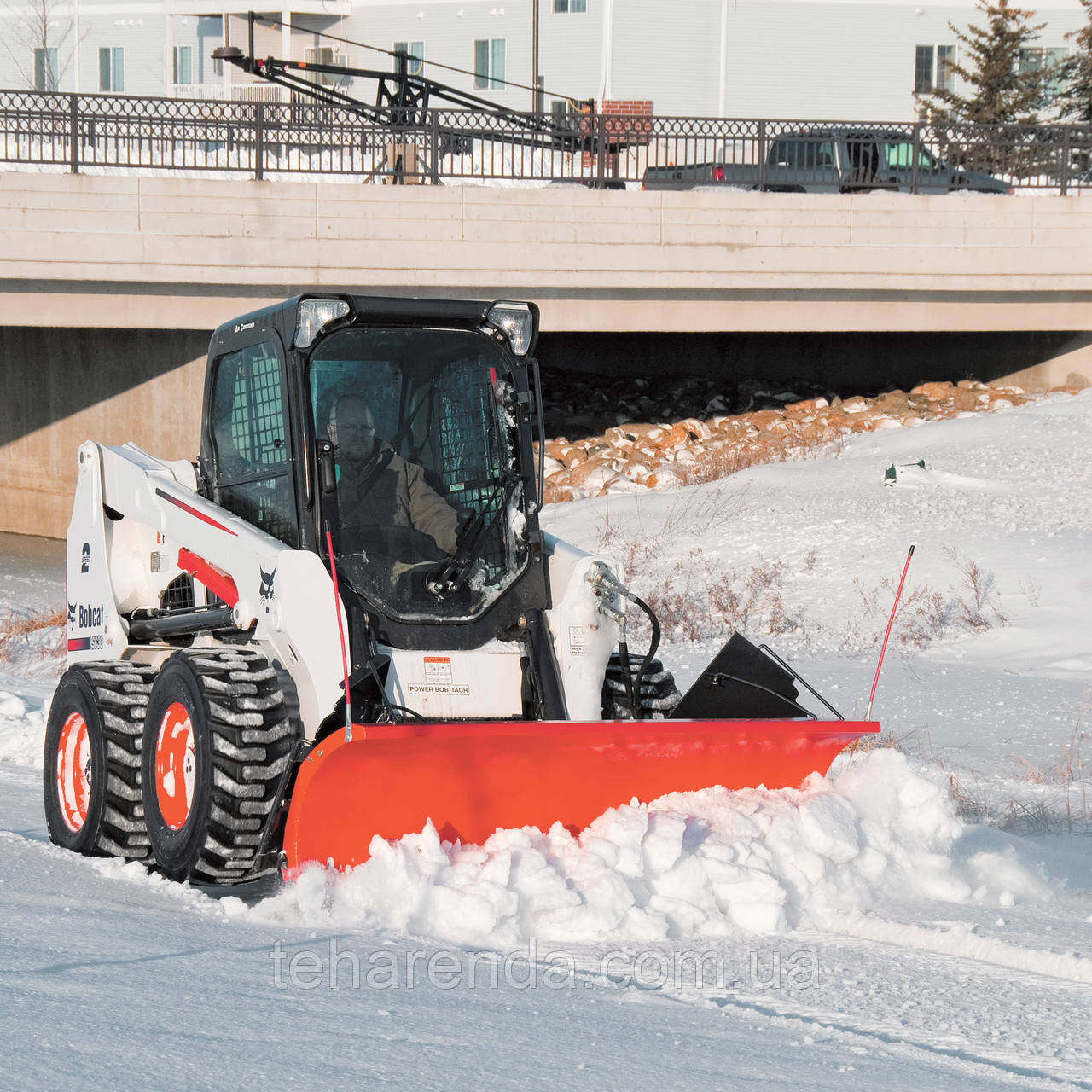 Уборка снега трактором - фото 8 - id-p1051895876