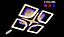 Стельова світлодіодна люстра квадрати з пультом та підсвічуванням до 18 кв.м колір Білий 65 Ват Linisoln 5543/4S WH 3color, фото 2