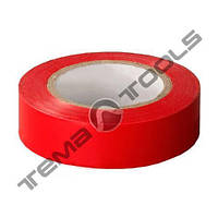 Лента изоляционная (изолента) ПВХ 0,13 мм x 15 мм x 20 м красная