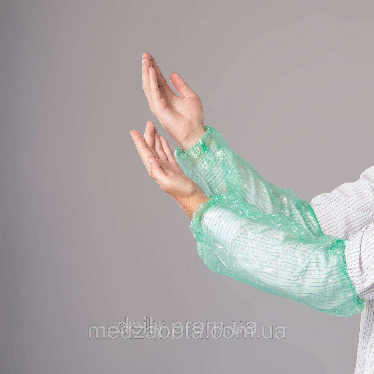 Нарукавники поліетиленові (100шт в упаковці), фото 1