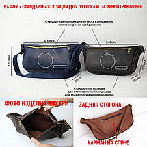 Шкіряна сумка Модель №56 міні, натуральна Вінтажна шкіра, колір Зелений, фото 3