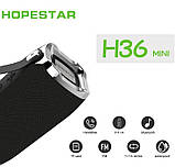 Портативна вологозахищена стереоколонка Hopestar H36 Mini (Bluetooth, MP3, FM, AUX, Mic), фото 7