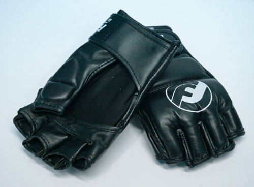 Рукавички MMA Free-Fight Gloves Black c захистом пальця (4 унції), фото 3