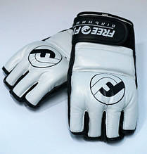 Рукавички MMA Free-Fight Gloves White c захистом пальця (4 унції)