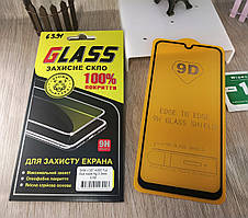 9D full glue захисне скло для Samsung Galaxy A30s (2019) A307 — black — повне проклеювання