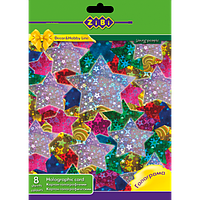 Набір кольорового картону голографічного, 8 аркушів А4: 8 кольорів