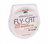 Волосінь зимова червона Ntec FlyCat Red 50m 0.10 mm, фото 4