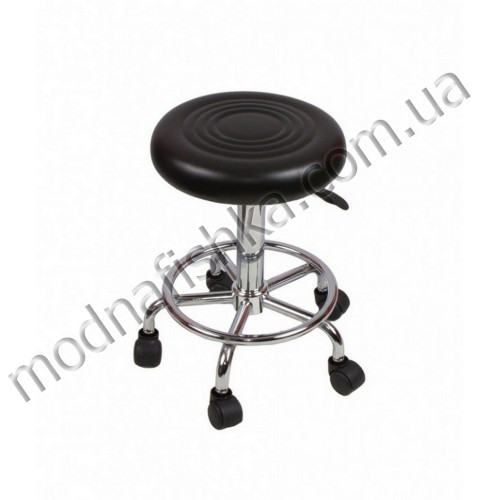 Стул для мастера маникюра педикюра и клиента на колесах ХВ029 (черный)