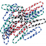 Скріпки кольорові ЗЕБРА, 28мм, 100 шт., фото 2
