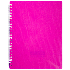 Зошит для нотаток FUCHSIA, В5, 96 арк., клітинка, з роділювачем, пластикова обкладинка, фуксія/фіолетовий, фото 4